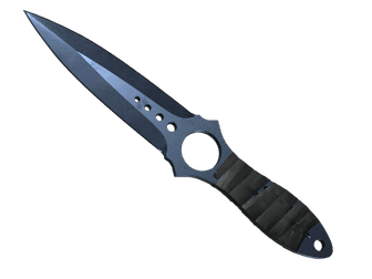 Скелетный нож - Вороненая сталь - 160x114