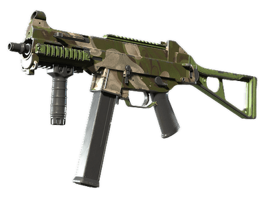 UMP-45 - Зелёные завитки - 144x108